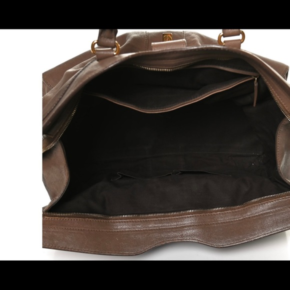 Saint Laurent Cabas Medium Chocolate Tote Bag Mint Condition - Picture 7 of 9